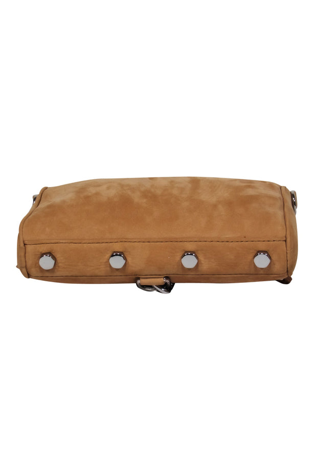 Current Boutique-Rebecca Minkoff - Tan Suede Crossbody Buckle Front Purse