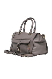 Current Boutique-Rebecca Minkoff - Taupe Leather Zipper Top Satchel