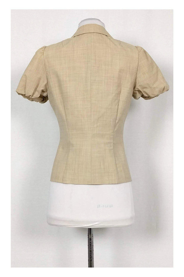 Current Boutique-Rebecca Taylor - Beige Short Sleeve Blazer Sz 6