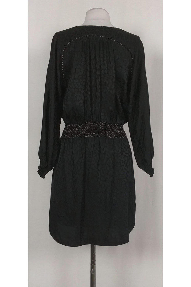Current Boutique-Rebecca Taylor - Black Animal Print Dress Sz 6