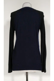 Current Boutique-Rebecca Taylor - Black & Navy Rhinestone Sweater Sz XS