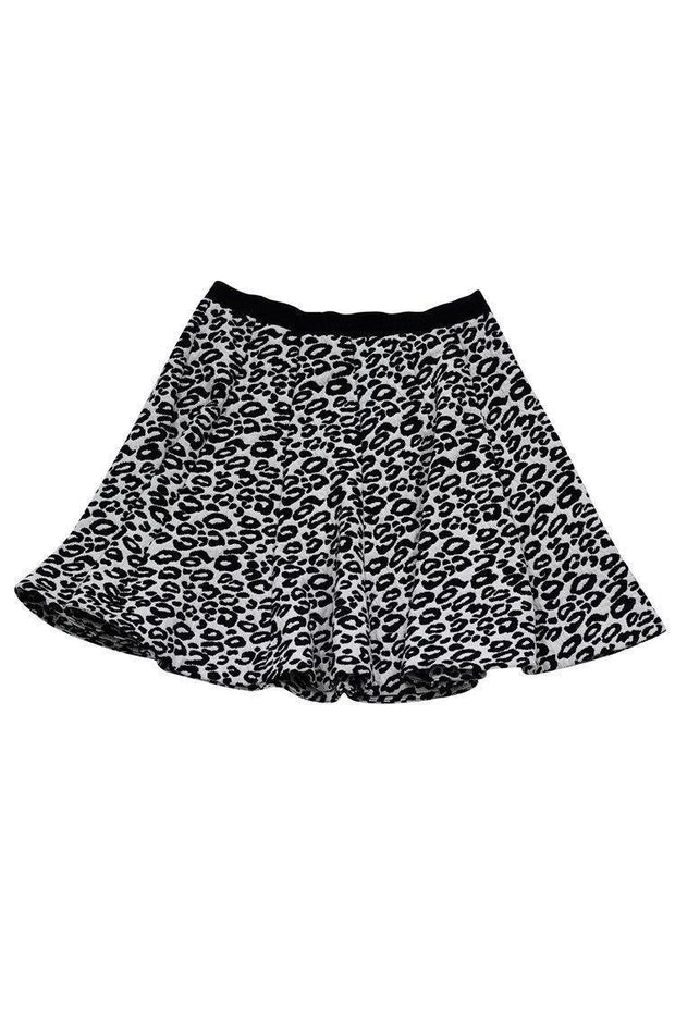 Current Boutique-Rebecca Taylor - Black & White Animal Print Skirt Sz 2