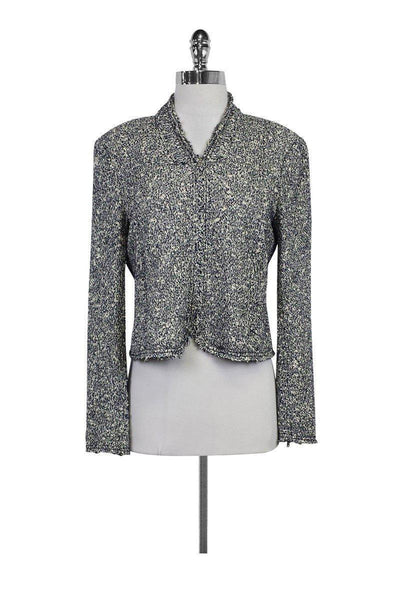 Current Boutique-Rebecca Taylor - Blue & White Speckled Blazer Sz 10