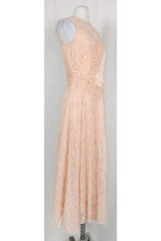 Current Boutique-Rebecca Taylor - Blush Lace Maxi Dress Sz 2