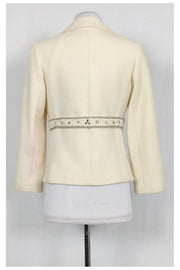 Current Boutique-Rebecca Taylor - Cream Wool Blend Blazer Sz 6