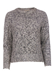 Current Boutique-Rebecca Taylor - Grey & White Knit Sweater w/ Metallic Threading Sz XS