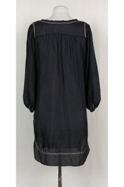 Current Boutique-Rebecca Taylor - Navy Embroidered Dress Sz 4