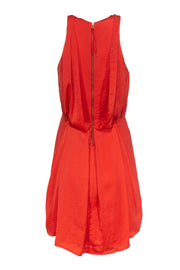 Current Boutique-Rebecca Taylor - Orange A-Line Dress w/ Front Pleats Sz 6