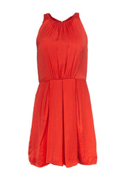 Current Boutique-Rebecca Taylor - Orange A-Line Dress w/ Front Pleats Sz 6