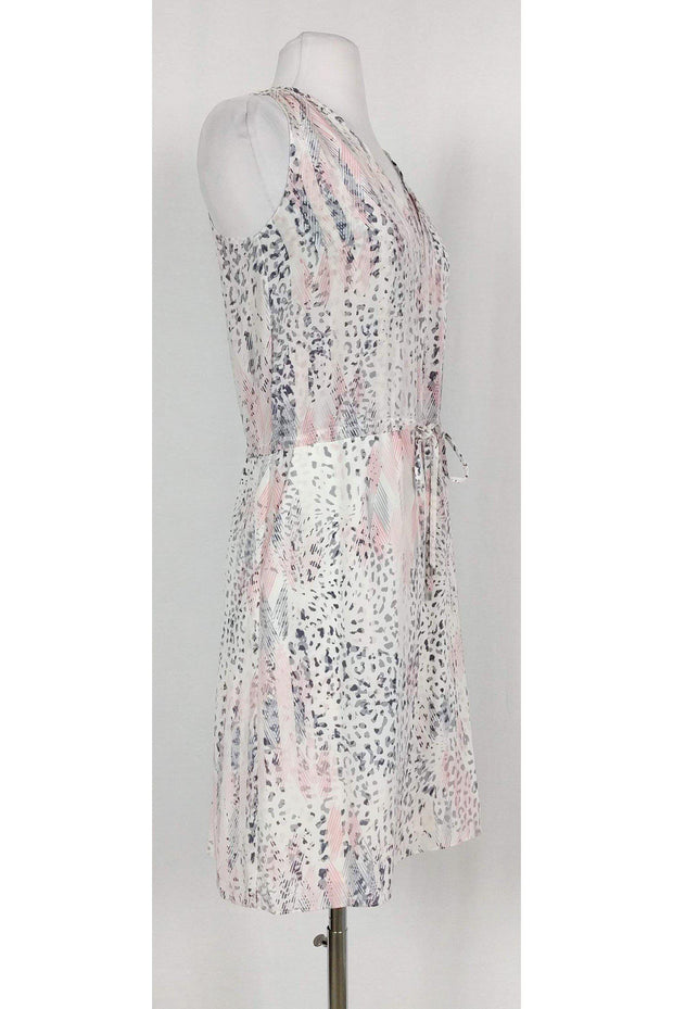 Current Boutique-Rebecca Taylor - Pink & Grey Animal Print Dress Sz 0