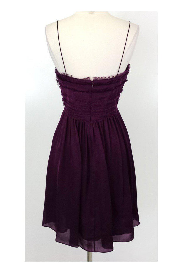 Current Boutique-Rebecca Taylor - Plum Raven Silk Dress Sz 10