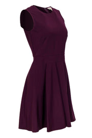 Current Boutique-Rebecca Taylor - Plum Sleeveless Fit & Flare Dress Sz 2