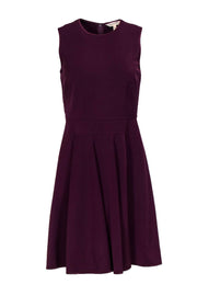 Current Boutique-Rebecca Taylor - Plum Sleeveless Fit & Flare Dress Sz 2