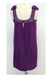 Current Boutique-Rebecca Taylor - Purple Silk Sleeveless Shift Dress Sz 4