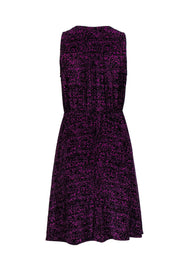 Current Boutique-Rebecca Taylor - Purple Speckled Silk Dress Sz 0