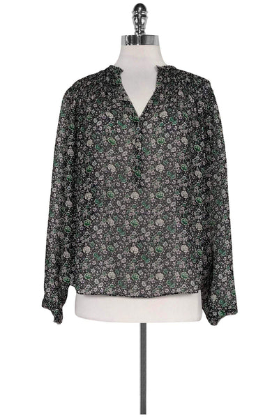 Current Boutique-Rebecca Taylor - Semi-Sheer Floral Top Sz 8