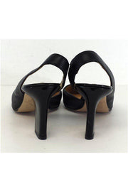 Current Boutique-Reed Krakoff - Black Leather Pointed Toe Slingbacks Sz 7.5