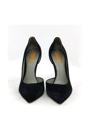 Current Boutique-Reed Krakoff - Black Suede Pointed Heels Sz 7