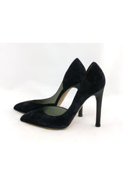 Current Boutique-Reed Krakoff - Black Suede Pointed Heels Sz 7