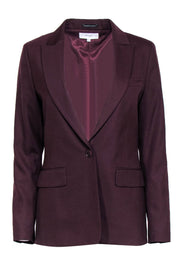 Current Boutique-Reiss - Burgundy Buttoned Wool Blend Blazer Sz 6