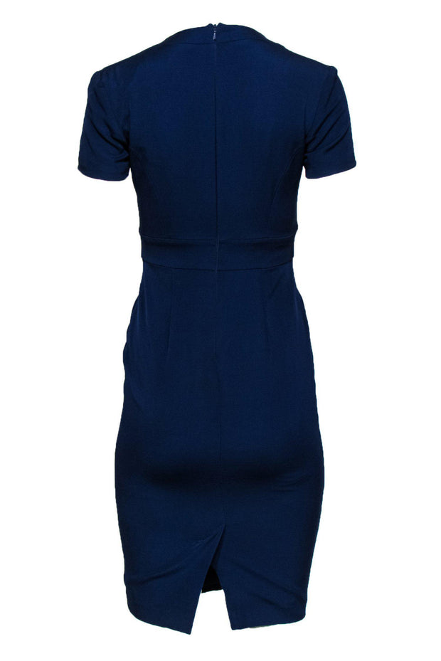 Current Boutique-Reiss - Dark Blue Short Sleeve Sheath Dress Sz 2