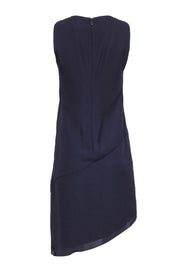 Current Boutique-Reiss - Deep Purple Layered Sheath Dress w/ Asymmetrical Hem Sz 2