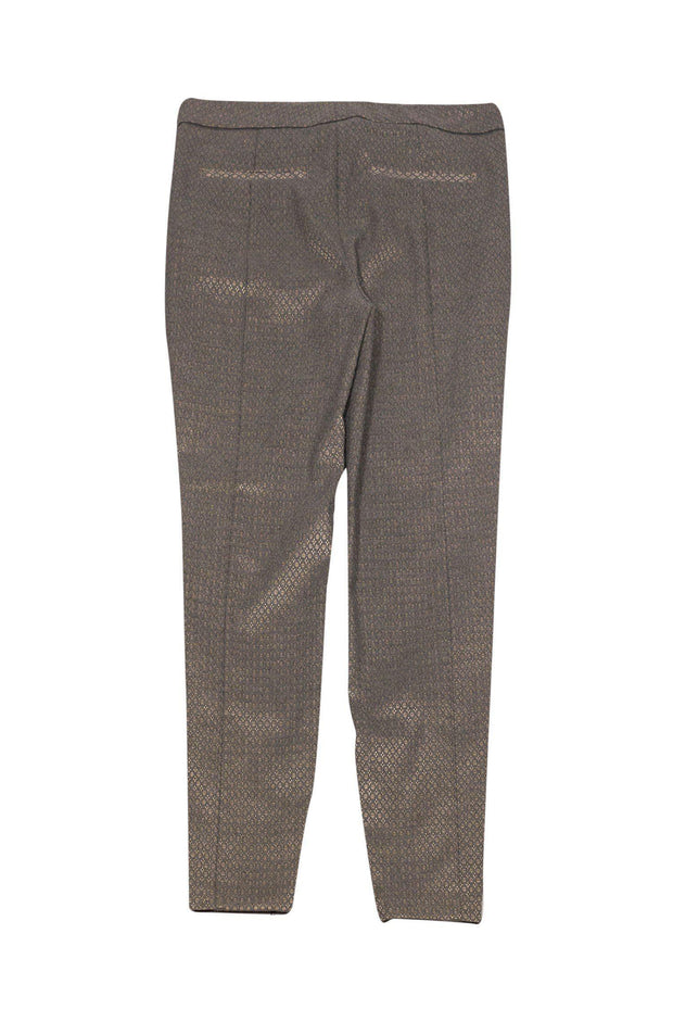 Current Boutique-Reiss - Metallic Gray Brocade Slacks Sz 6