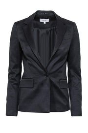 Current Boutique-Reiss - Navy Houndstooth Textured Blazer Sz 2