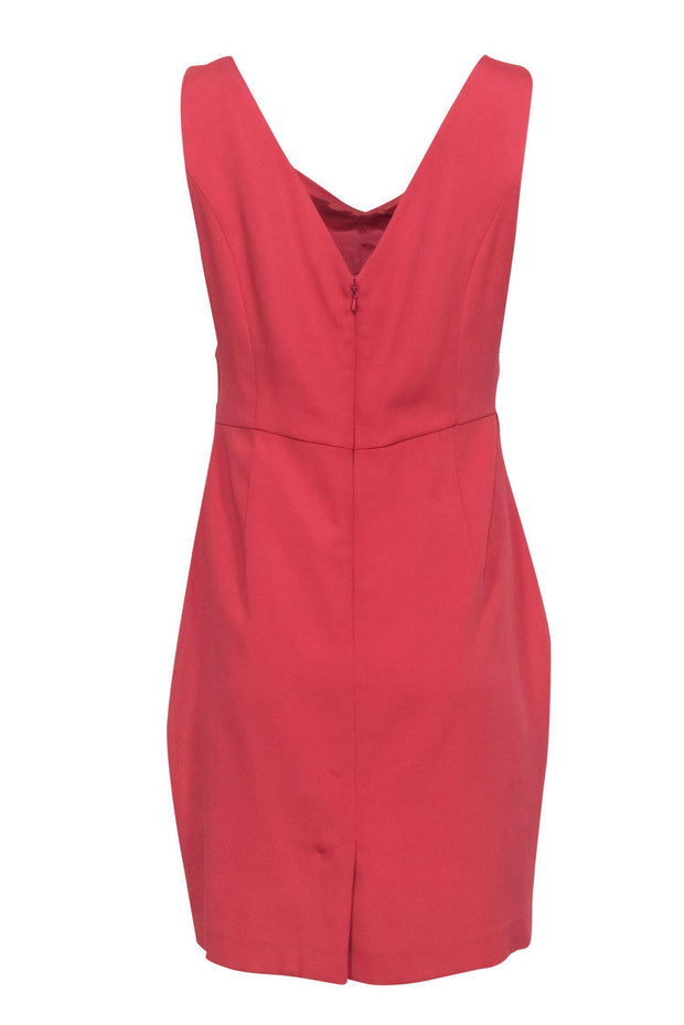 Current Boutique-Reiss - Rose Pink Ruched Sheath Dress Sz 10