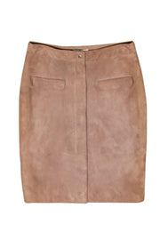 Current Boutique-Reiss - Tan Suede "Raine" Pencil Skirt Sz 10