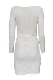 Current Boutique-Reiss - White Lace Long Sleeve Bodycon Dress Sz 4