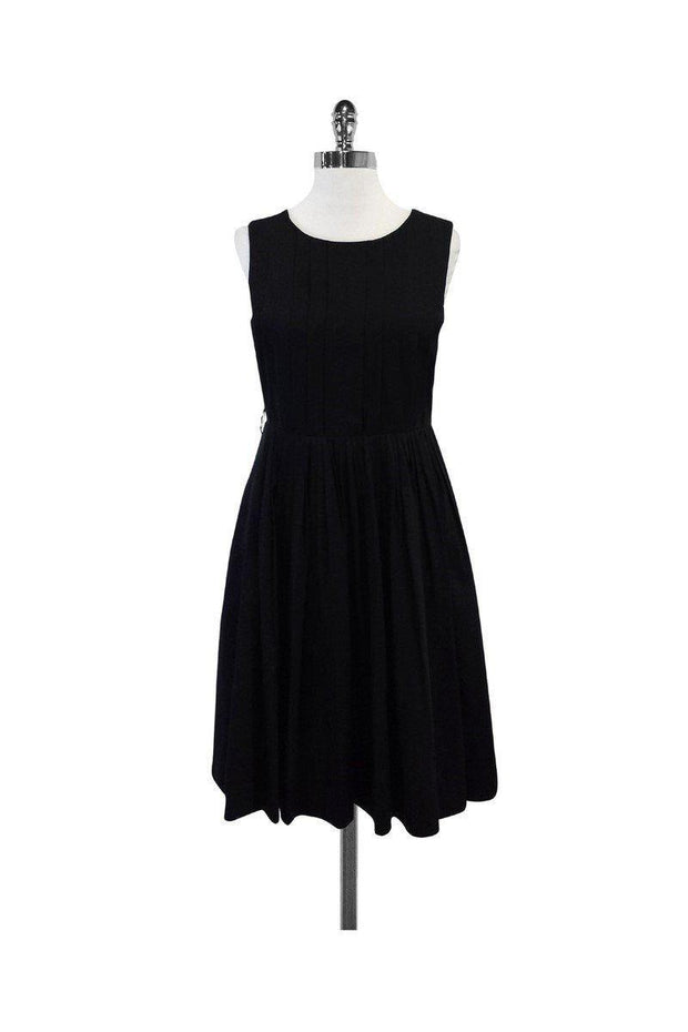 Current Boutique-Robert Rodriguez - Black Cotton & Silk Sleeveless Dress Sz 2