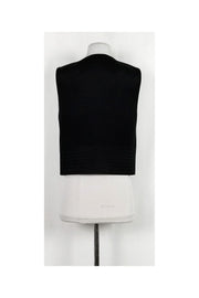 Current Boutique-Robert Rodriguez - Black Ribbed Zip Top Sz 6