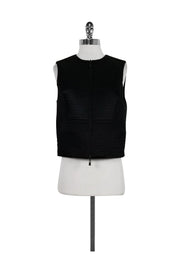 Current Boutique-Robert Rodriguez - Black Ribbed Zip Top Sz 6