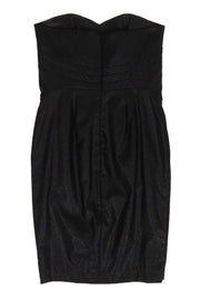 Current Boutique-Robert Rodriguez - Black Shimmer Strapless Dress Sz 6