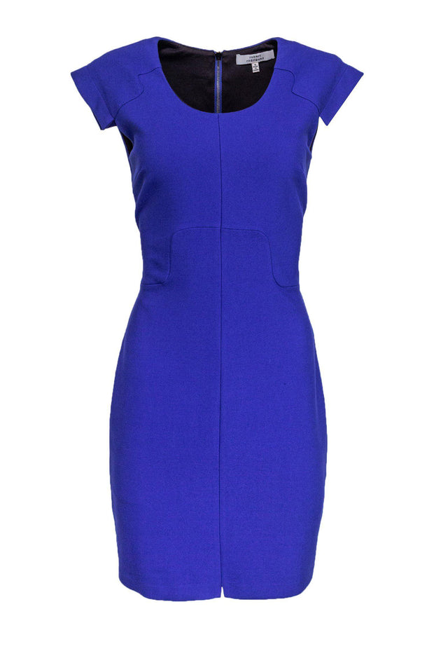 Current Boutique-Robert Rodriguez - Blue Cap Sleeve Sheath Dress Sz 6