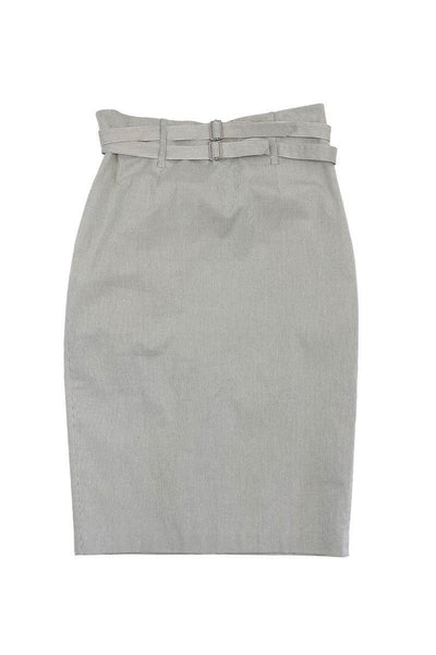 Current Boutique-Robert Rodriguez - Cream Pinstripe Skirt Sz 12