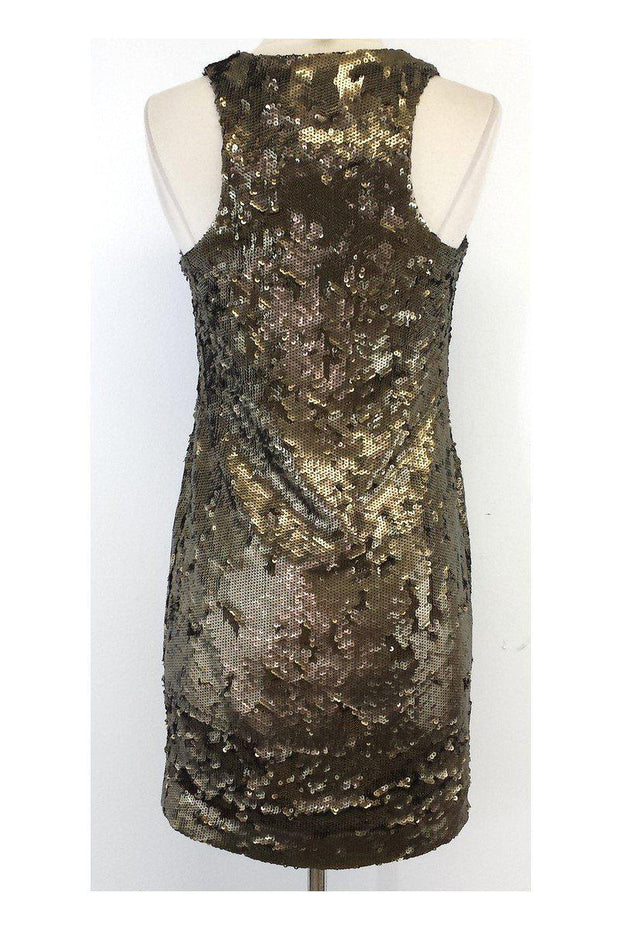 Current Boutique-Robert Rodriguez - Gold Sequin Sleeveless Dress Sz 2