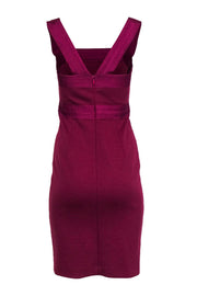 Current Boutique-Robert Rodriguez - Magenta Bodycon Dress w/ Ruffle Trim Sz 4