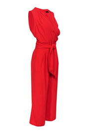 Current Boutique-Robert Rodriguez - Red Sleeveless Wide Leg Jumpsuit Sz 8