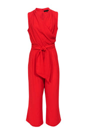 Current Boutique-Robert Rodriguez - Red Sleeveless Wide Leg Jumpsuit Sz 8