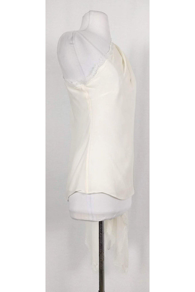 Current Boutique-Robert Rodriguez - Silk One Shoulder Lace Top Sz 2