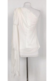 Current Boutique-Robert Rodriguez - Silk One Shoulder Lace Top Sz 2