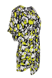 Current Boutique-Robert Rodriguez - Yellow Tone Asymmetric Silk Dress Sz 4