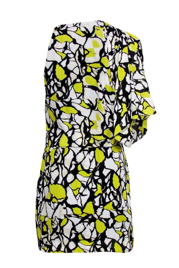 Current Boutique-Robert Rodriguez - Yellow Tone Asymmetric Silk Dress Sz 4