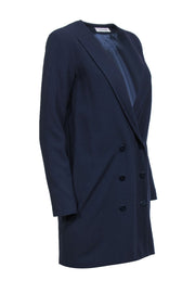 Current Boutique-Rodebjer - Navy Blazer Dress w/ Double Breasted Buttons & Deep V-Neckline Sz XS