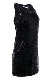 Current Boutique-Rolando Santana - Black Sequin Sleeveless Mini Dress Sz 10