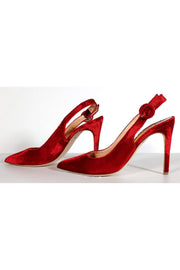 Current Boutique-Rupert Sanderson - Red Velvet Diana Pumps Sz 7