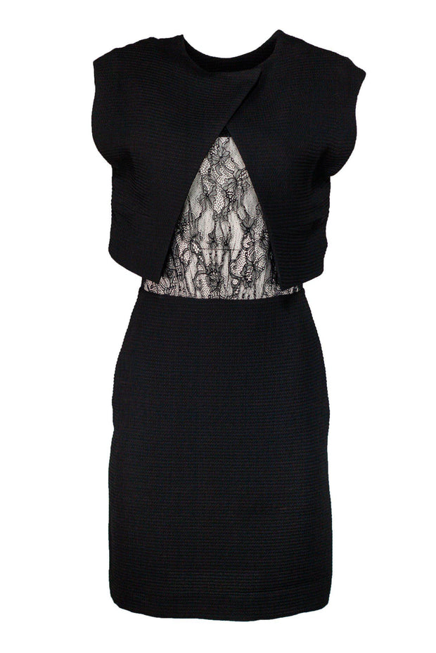 Current Boutique-Sandro - Black Two Piece Dress Sz M