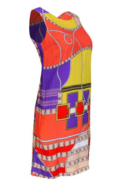 Current Boutique-Sara Campbell - Multicolored Graphic Shift Dress Sz 0